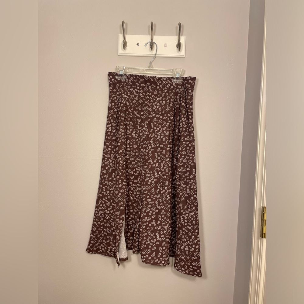 Brown Maxi Skirt